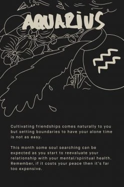 GA-SALE ZODIAC BOYFRIEND SWEATPANT | AQUARIUS