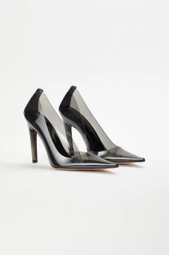 GOOD AMERICAN CINDER-F*CKING-RELLA PUMP | LIGHT SMOKE001