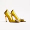 GOOD AMERICAN Best Sellers CINDER-F*CKING-RELLA PUMP | GOLDEN OLIVE001
