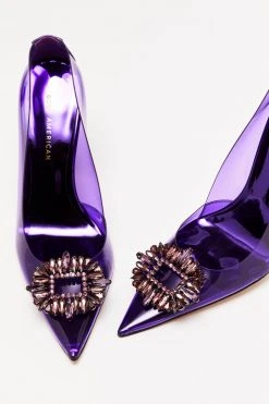 GOOD AMERICAN Best Sellers CINDER-F*CKING-RELLA PUMP | PURPLE001