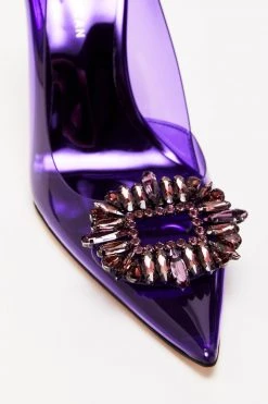GOOD AMERICAN Best Sellers CINDER-F*CKING-RELLA PUMP | PURPLE001