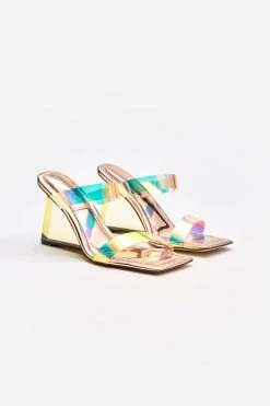 GA-SALE Wedges CINDER-F*CKING-RELLA WEDGE | RAINBOW001