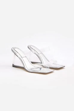GA-SALE Wedges CINDER-F*CKING-RELLA WEDGE | SILVER001