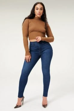 GOOD AMERICAN ALWAYS FITS GOOD LEGS | BLUE838 High Waisted