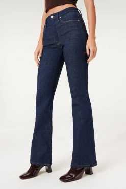 GOOD AMERICAN High Waisted ALWAYS FITS GOOD CLASSIC BOOT | DEEP BLUE004