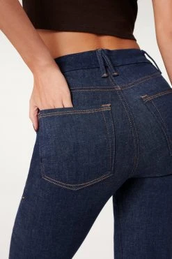 GOOD AMERICAN High Waisted ALWAYS FITS GOOD CLASSIC BOOT | DEEP BLUE004