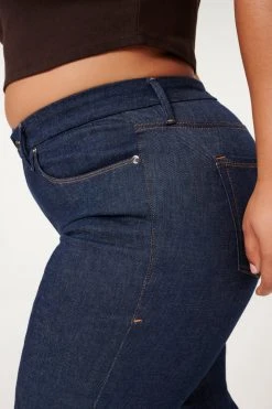 GOOD AMERICAN High Waisted ALWAYS FITS GOOD CLASSIC BOOT | DEEP BLUE004