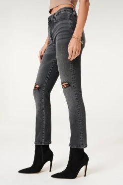 GOOD AMERICAN High Waisted ALWAYS FITS GOOD STRAIGHT | BLACK240