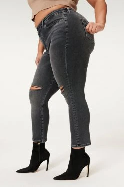 GOOD AMERICAN High Waisted ALWAYS FITS GOOD STRAIGHT | BLACK240