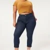GOOD AMERICAN ALWAYS FITS GOOD STRAIGHT | DEEP BLUE004 High Waisted
