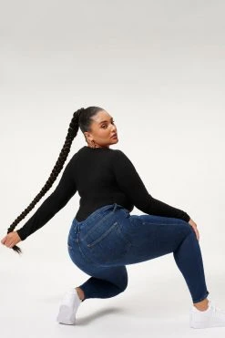 Best Pirce โ๏ธ GOOD AMERICAN GOOD LEGS | BLUE004 ๐คฉ 36 GOOD AMERICAN GOOD LEGS | BLUE004