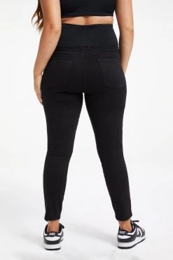 GOOD AMERICAN MATERNITY GOOD LEGS CROP | BLACK001