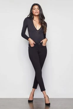 Promo 🎉 GOOD AMERICAN GOOD LEGS CROP | BLACK001 High Waisted 😀 17 GOOD AMERICAN GOOD LEGS CROP | BLACK001 High Waisted