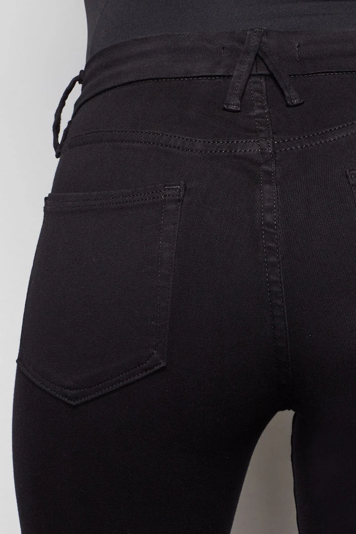 Promo 🎉 GOOD AMERICAN GOOD LEGS CROP | BLACK001 High Waisted 😀 7 GOOD AMERICAN GOOD LEGS CROP | BLACK001 High Waisted