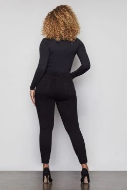 Promo 🎉 GOOD AMERICAN GOOD LEGS CROP | BLACK001 High Waisted 😀 24 GOOD AMERICAN GOOD LEGS CROP | BLACK001 High Waisted