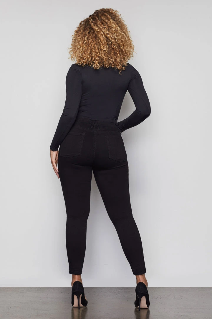 Promo 🎉 GOOD AMERICAN GOOD LEGS CROP | BLACK001 High Waisted 😀 11 GOOD AMERICAN GOOD LEGS CROP | BLACK001 High Waisted