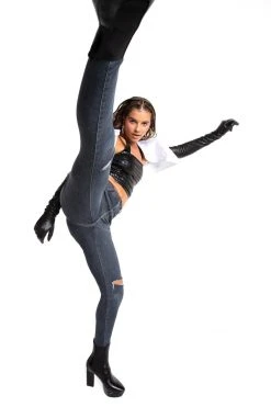 GOOD AMERICAN ALWAYS FITS GOOD LEGS | DEEP BLUE003 High Waisted