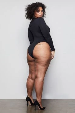 GOOD AMERICAN Bodysuits GOOD FORM CREWNECK BODY | BLACK001