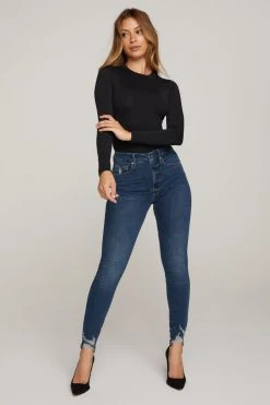 GOOD AMERICAN Bodysuits GOOD FORM CREWNECK BODY | BLACK001