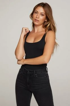 Promo 💯 GOOD AMERICAN Bodysuits GOOD FORM MODERN TANK BODY | BLACK001 😀 20 GOOD AMERICAN Bodysuits GOOD FORM MODERN TANK BODY | BLACK001