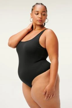 Promo 💯 GOOD AMERICAN Bodysuits GOOD FORM MODERN TANK BODY | BLACK001 😀 32 GOOD AMERICAN Bodysuits GOOD FORM MODERN TANK BODY | BLACK001