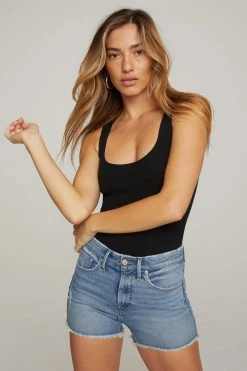 GOOD AMERICAN Bodysuits THE FEEL GOOD BODY | BLACK001