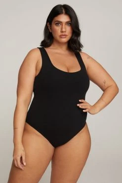 GOOD AMERICAN Bodysuits THE FEEL GOOD BODY | BLACK001