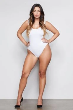 GOOD AMERICAN Bodysuits THE FEEL GOOD BODY | WHITE001