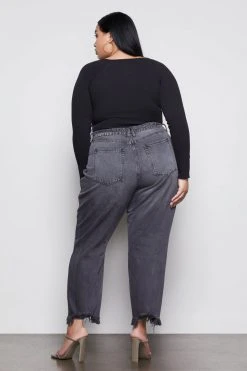 GOOD AMERICAN THE FEEL GOOD LONG SLEEVE BODY | BLACK001