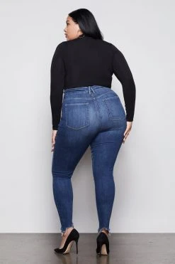 GOOD AMERICAN Bodysuits GOOD TOUCH LONG SLEEVE TURTLENECK BODY | BLACK001