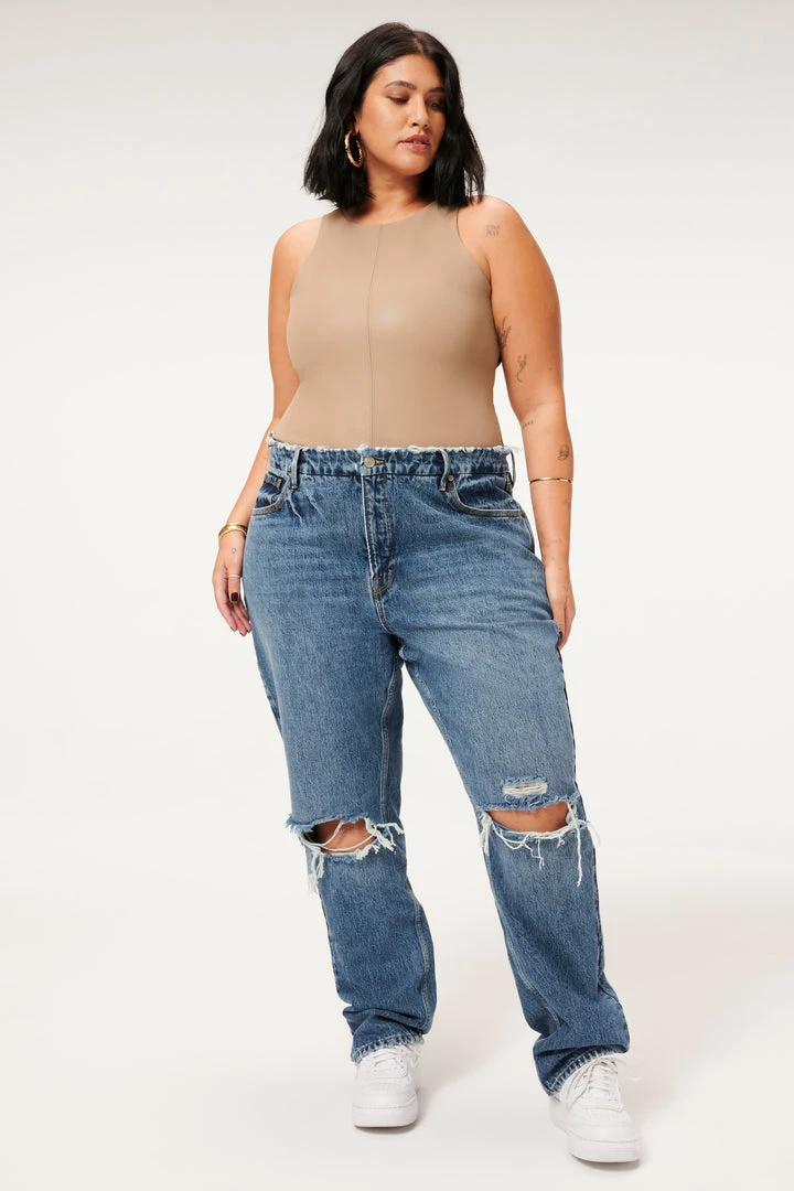 Budget 🛒 GOOD AMERICAN Bodysuits BETTER THAN LEATHER HIGH NECK BODY | TAUPE001 😍 10 GOOD AMERICAN Bodysuits BETTER THAN LEATHER HIGH NECK BODY | TAUPE001