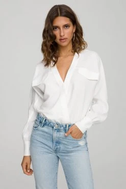 GOOD AMERICAN Bodysuits UTILITY WRAP BODY | IVORY001