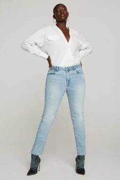 GOOD AMERICAN Bodysuits UTILITY WRAP BODY | IVORY001