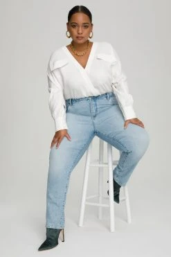 GOOD AMERICAN Bodysuits UTILITY WRAP BODY | IVORY001