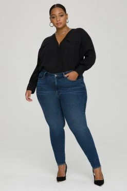 GOOD AMERICAN Bodysuits UTILITY WRAP BODY | BLACK001