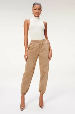 GOOD AMERICAN SEAMLESS MOCK NECK BODYSUIT | BONE001