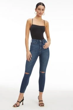 GOOD AMERICAN SEAMLESS SKINNY STRAP BODYSUIT | BLACK001 Bodysuits