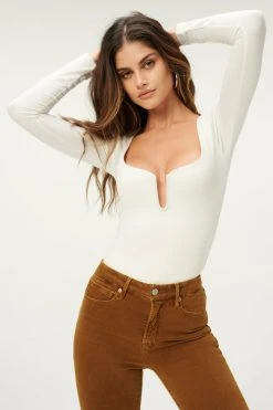 GOOD AMERICAN Bodysuits U RING BODYSUIT | IVORY001
