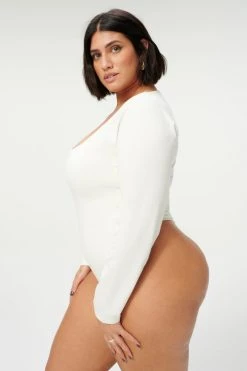 GOOD AMERICAN Bodysuits U RING BODYSUIT | IVORY001