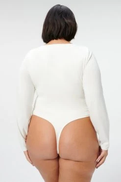 GOOD AMERICAN Bodysuits U RING BODYSUIT | IVORY001