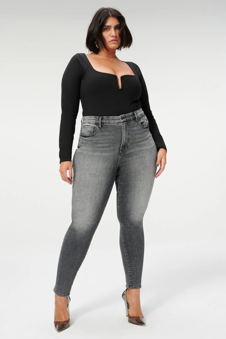 Best Pirce 👏 GOOD AMERICAN GOOD TOUCH U RING BODY | BLACK001 Bodysuits ⭐ 2 GOOD AMERICAN GOOD TOUCH U RING BODY | BLACK001 Bodysuits