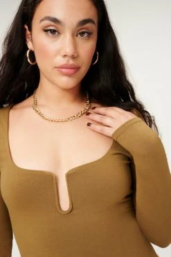 GA-SALE U RING BODYSUIT | SEPIA001 Bodysuits