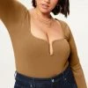 GA-SALE U RING BODYSUIT | SEPIA001 Bodysuits