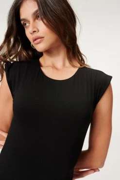 GOOD AMERICAN Bodysuits GOOD TOUCH SLEEVELESS BODY | BLACK001