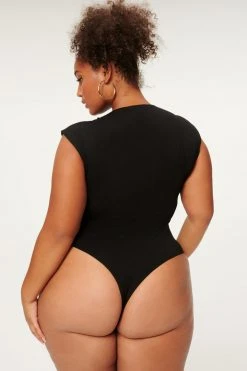 GOOD AMERICAN Bodysuits GOOD TOUCH SLEEVELESS BODY | BLACK001