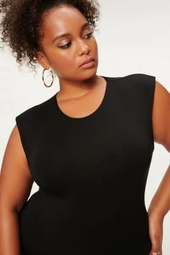 GOOD AMERICAN Bodysuits GOOD TOUCH SLEEVELESS BODY | BLACK001