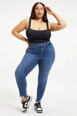 GOOD AMERICAN Bodysuits SCUBA CORSET BODYSUIT | BLACK001