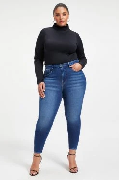 GOOD AMERICAN SCUBA MOCK NECK BODYSUIT | BLACK001 Bodysuits