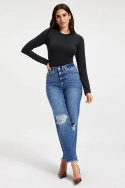 Cheap ❤️ GOOD AMERICAN SCUBA CREWNECK BODYSUIT | BLACK001 Bodysuits 🎁 20 GOOD AMERICAN SCUBA CREWNECK BODYSUIT | BLACK001 Bodysuits