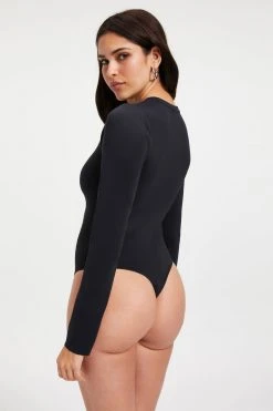 Cheap ❤️ GOOD AMERICAN SCUBA CREWNECK BODYSUIT | BLACK001 Bodysuits 🎁 19 GOOD AMERICAN SCUBA CREWNECK BODYSUIT | BLACK001 Bodysuits